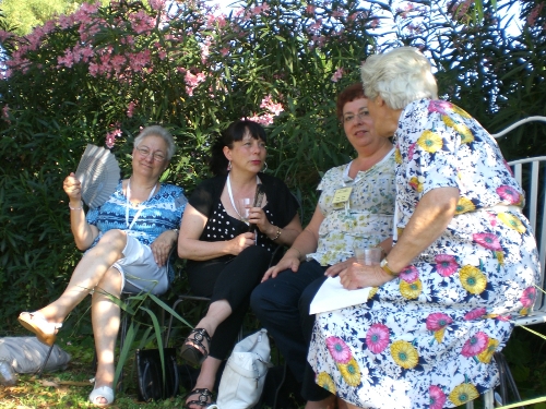 enjoying the shade